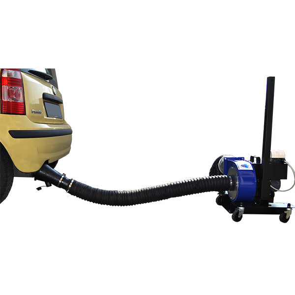 Mobil avgasfläkt med 10 m + 0,5 m slangar och munstycke