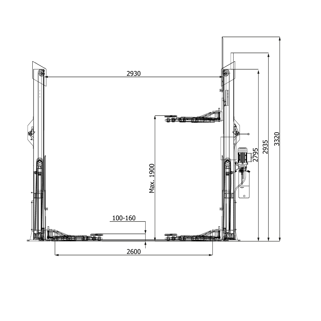 2-Pelarlyft ATH Pure Lift 2.40 (400V)