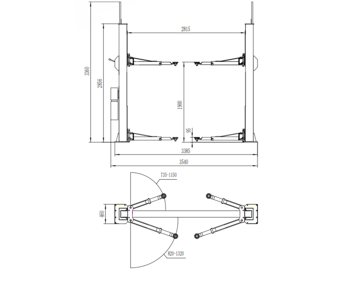 2-pelarlyft - SilverLine EL S40M (4t)
