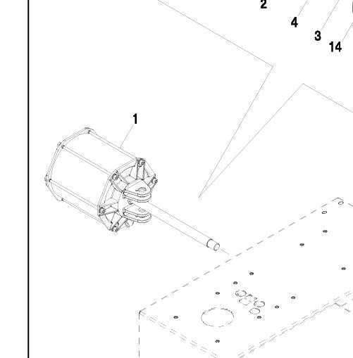 Bead breaker-cylinder för Ravaglioli G7641 modeller