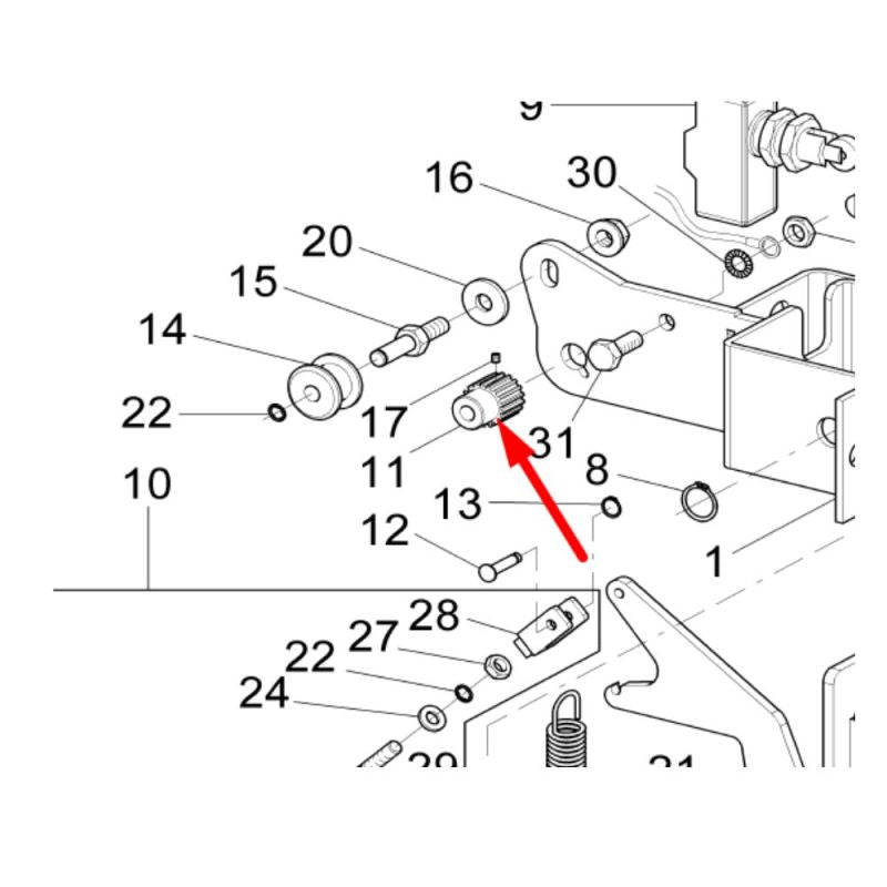 Drivkugghjul till Ravaglioli och Butler däckmaskiner