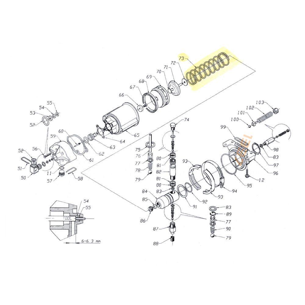 Fjäder för OMCN 550/A