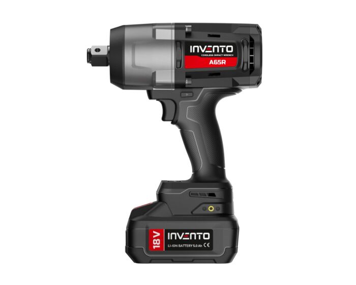 INVENTO A65R 3/4” Slagnyckel – Batteridriven 1980 Nm med 2x 5Ah Batterier