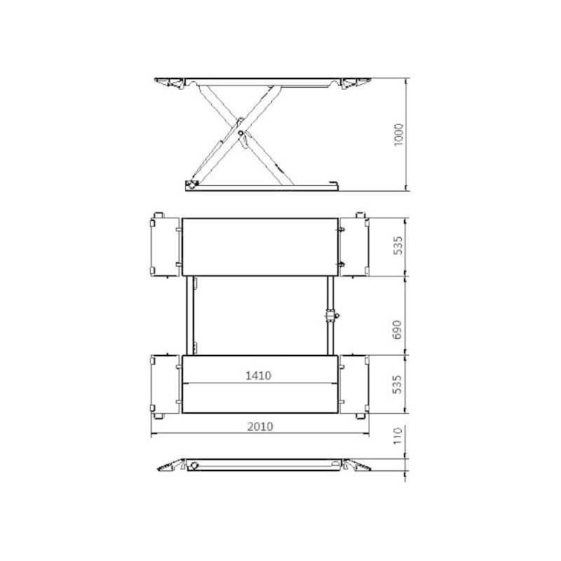 Låglyft - SilverLine S30 3t (ink. hjulsats)