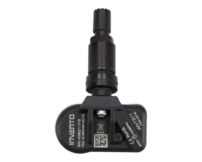 INVENTO TPMS Sensor 433/315 MHz – Universal för Europa/USA – Aluminium Svart
