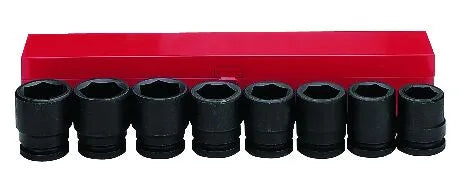 Krafthylsnyckelsats 3/4", 8 delar