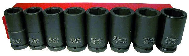 Krafthylsnyckelsats Djupa 3/4"