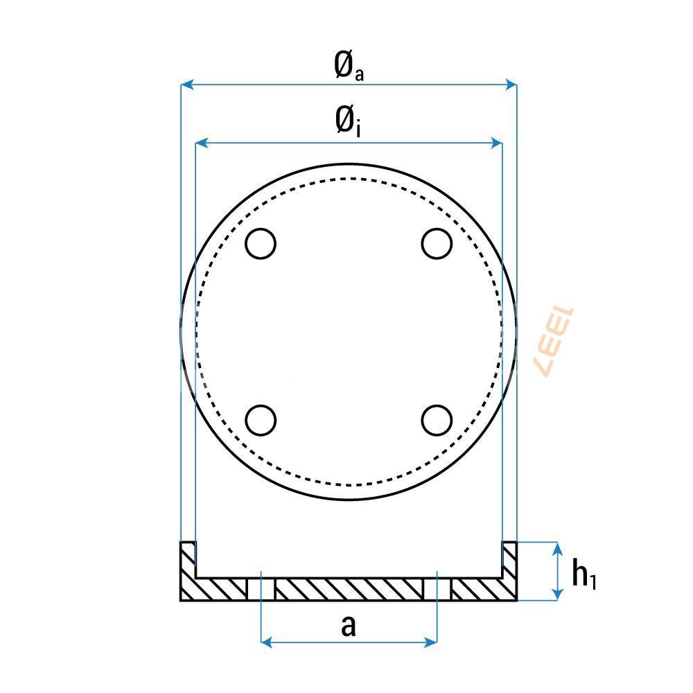 Lyftgummi för REMO/IME/CE300/SLIFT/Ebing Ø155 x 15 mm