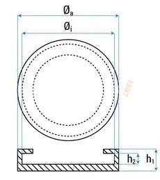 Lyftgummi för Stenhoj Ø123x18mm