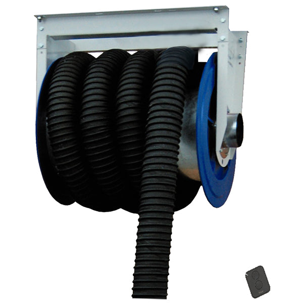 Motordriven slangupprullare, 150 mm slang, 10 meter