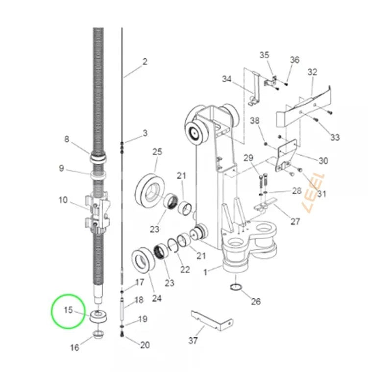 Nedre lagerkåpa för Stenhoj Mascot