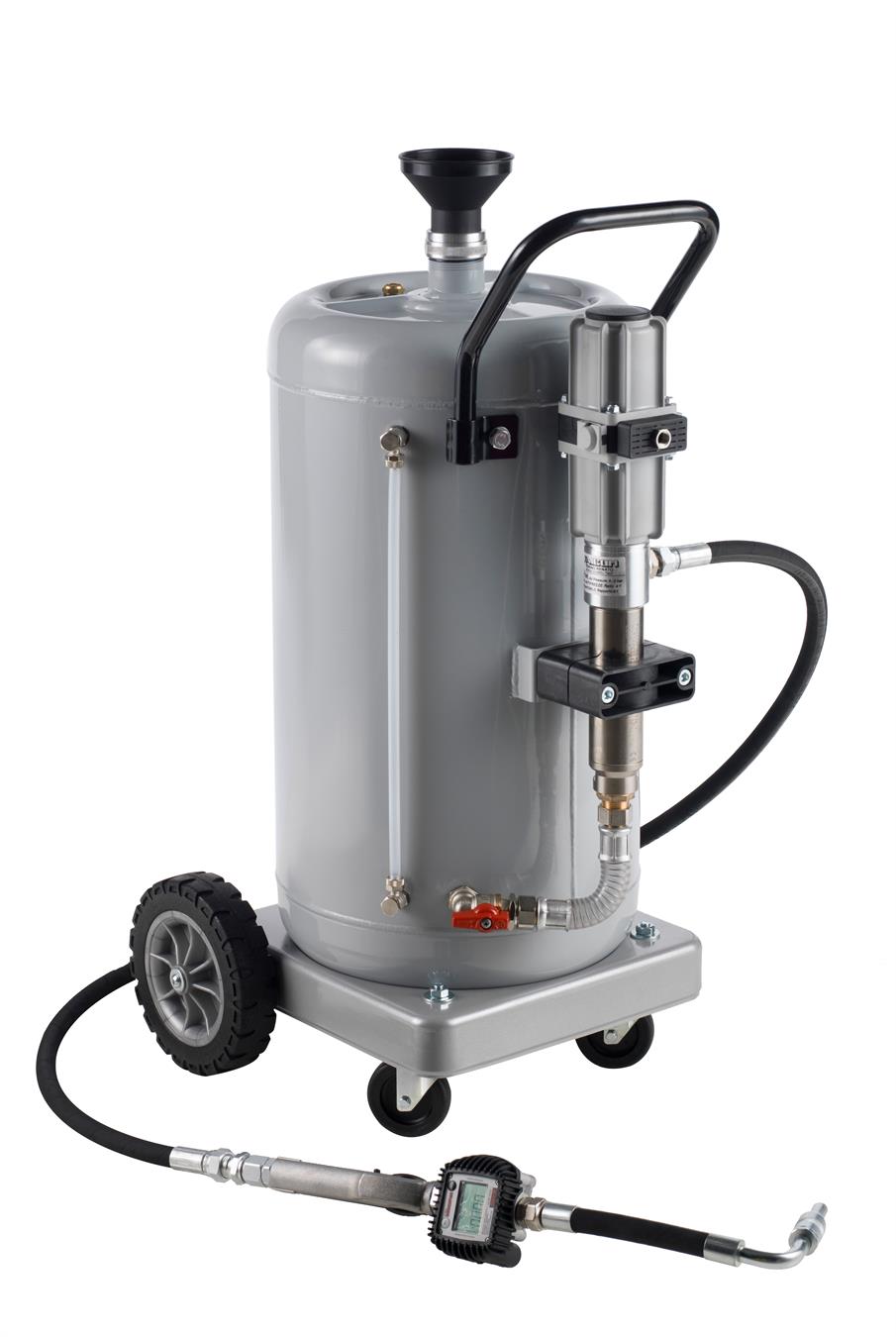 Oljedistributör 65L med Pump och 5m Slang