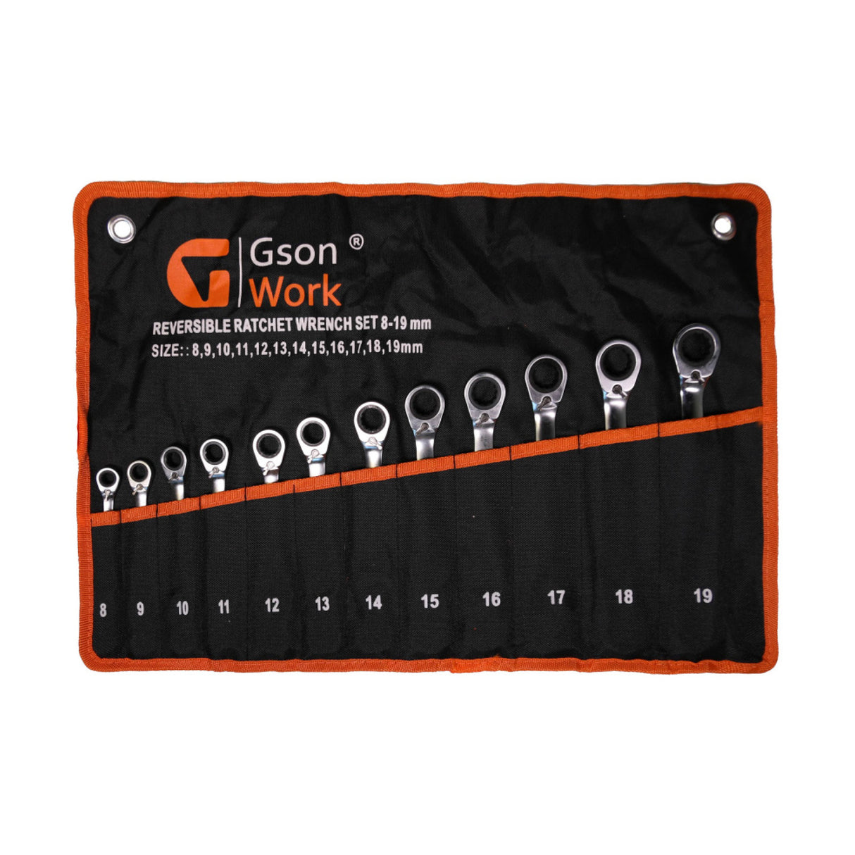 Omställbar Hylsnyckelsats med Ratschetfunktion 8-19 mm - Gson