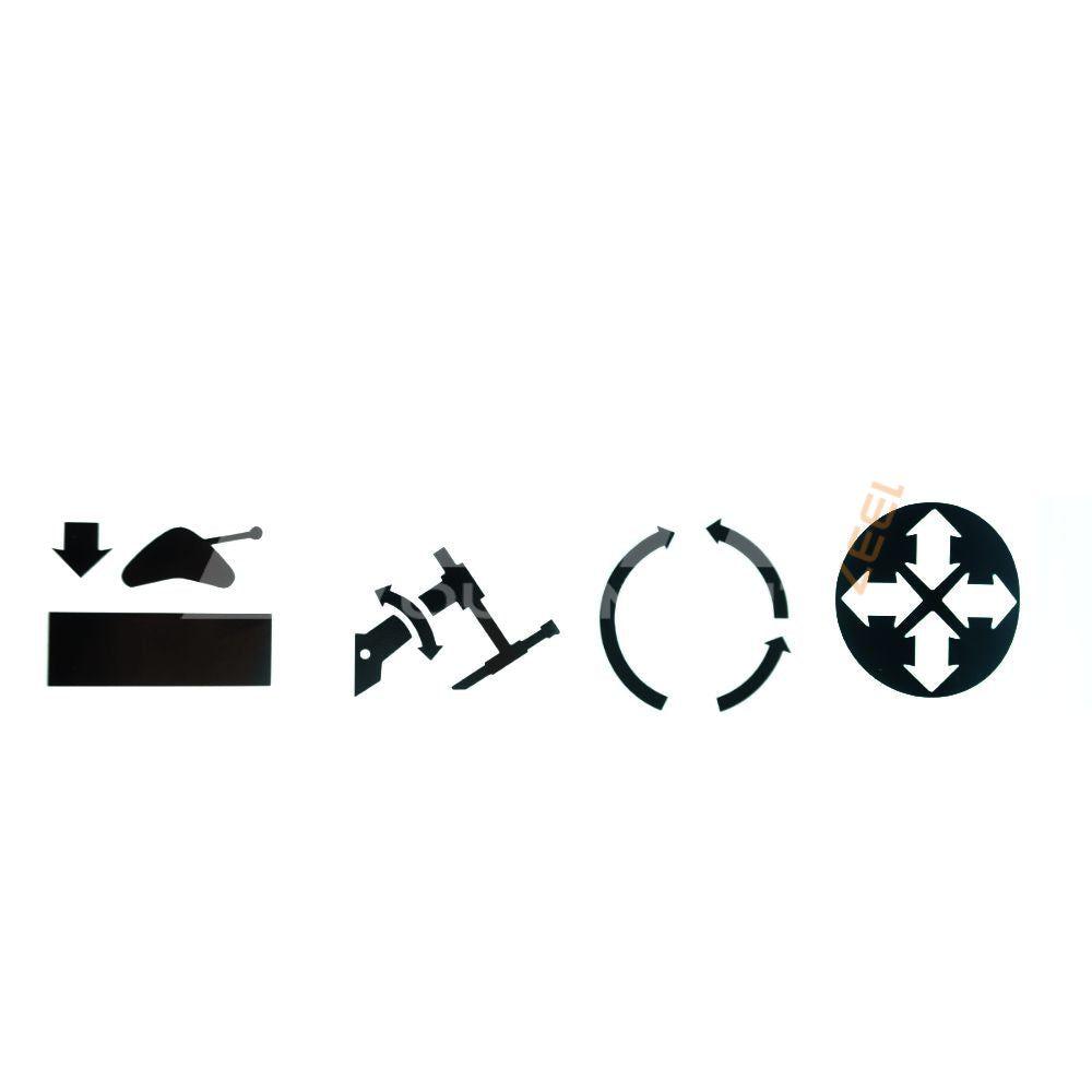 Pedalsklistemärken - Svarta