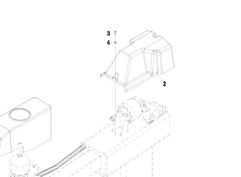 Ravaglioli bakre kåpa för däckmaskin