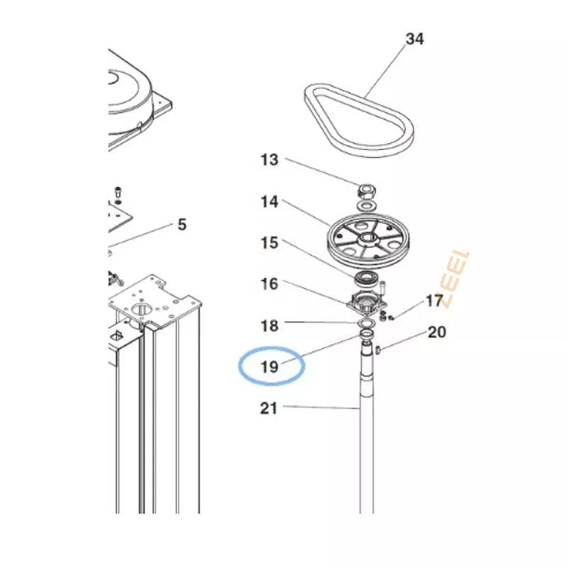 Ring för Ravaglioli KPX / KPN under lageröverfallet
