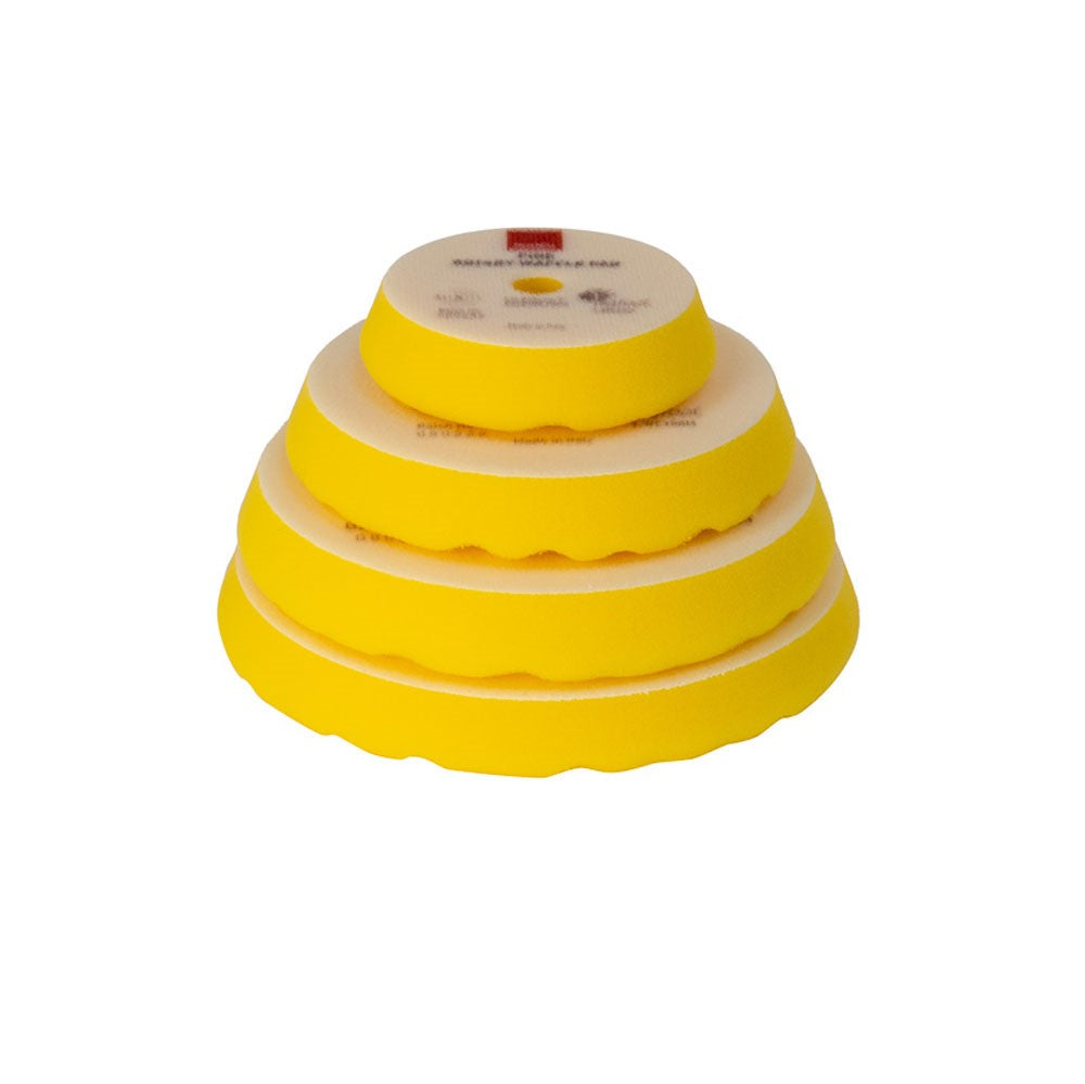 Skumtrissa gul 75 mm våfflad