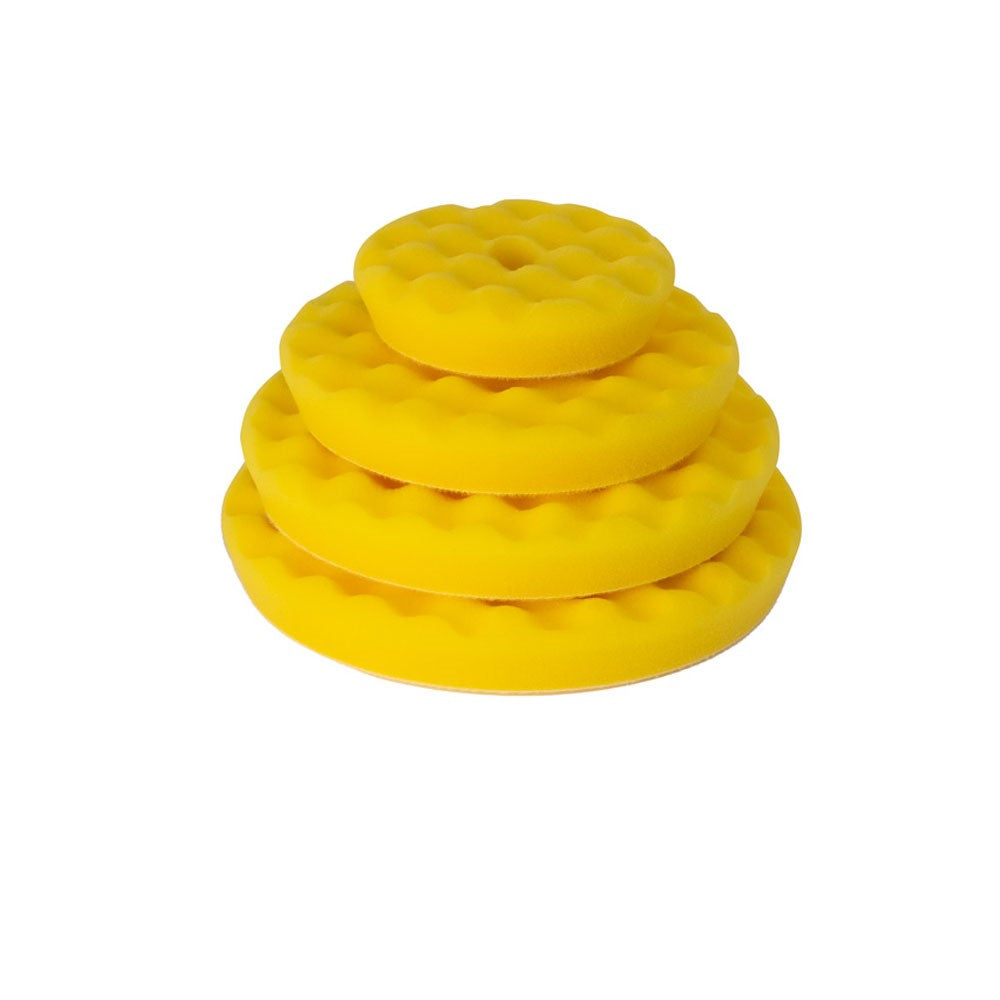 Skumtrissa gul 75 mm våfflad