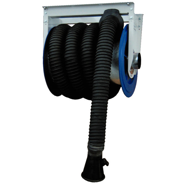 Slangupprullare med anslutning, 100 mm slang, 7 m