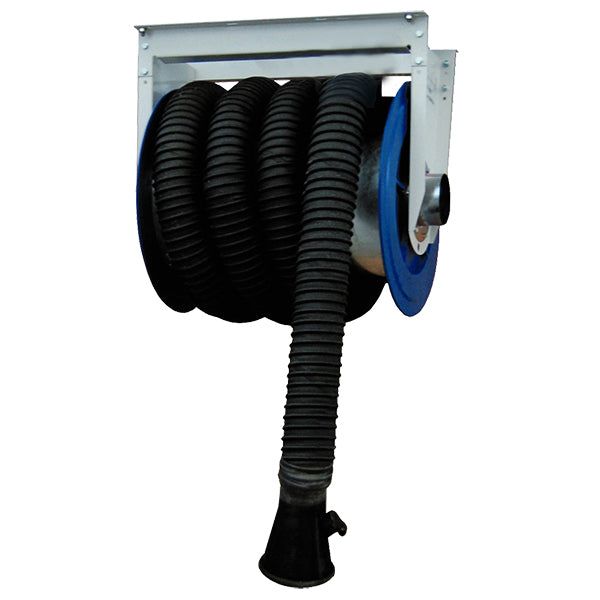 Slangupprullare med anslutning och automatisk stängningsventil, 100 mm slang, 10 m