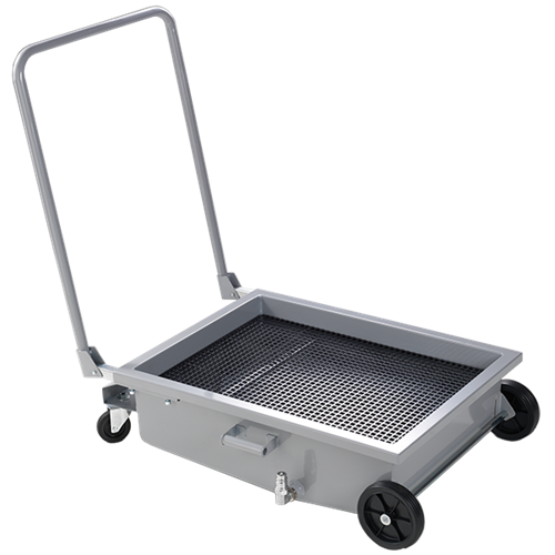 Spilloljevagn 50L med Handtag, Hjul och Snabbkoppling för Avtappning