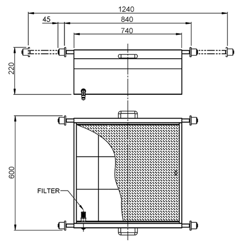 Spilloljevagn för användning i smörjgrop