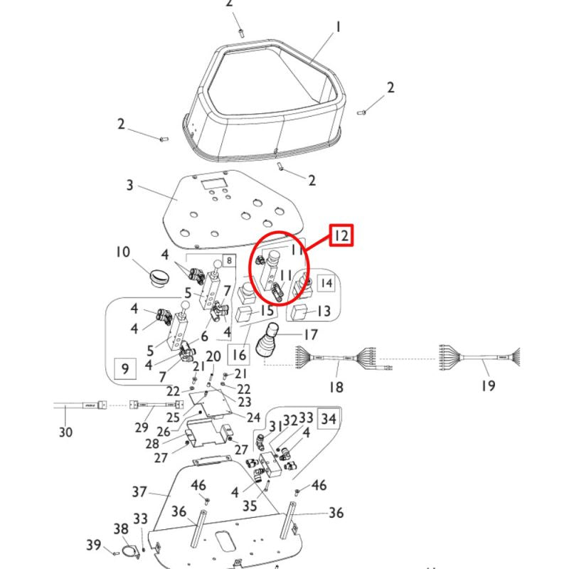 Styrventil för Corghi Master 26 och Master 28