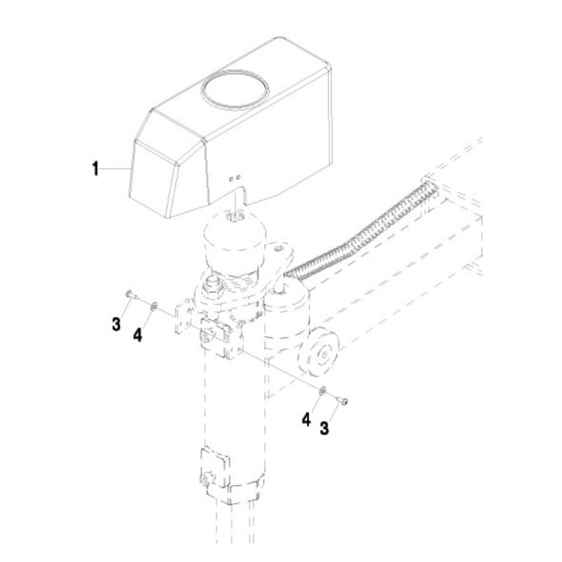 Topplock/överdel till Ravaglioli däckmaskin G6441, G7441, G7641