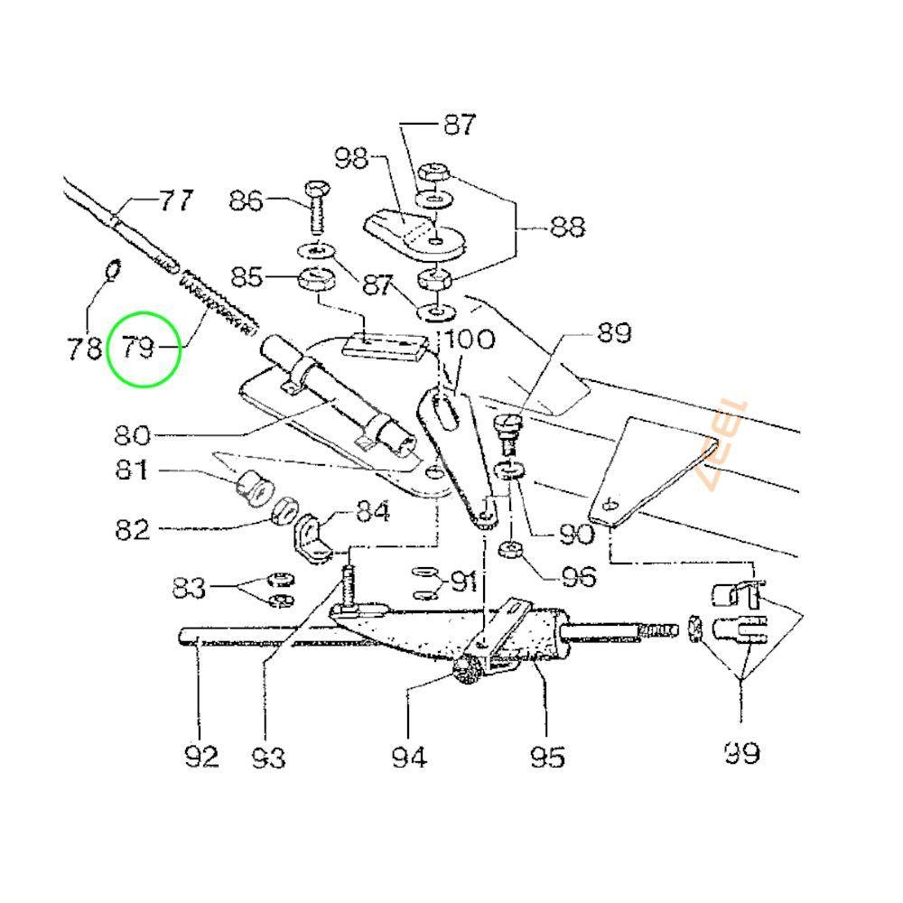 Tryckfjäder för stödarmslås för Hofmann GE, GS och GT