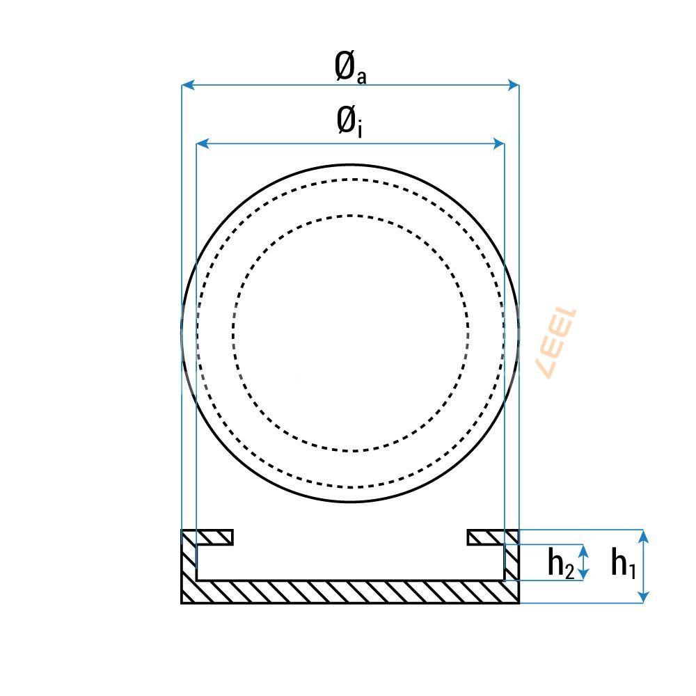 Original lyftgummi för Ravaglioli  Ø125 x 25 mm