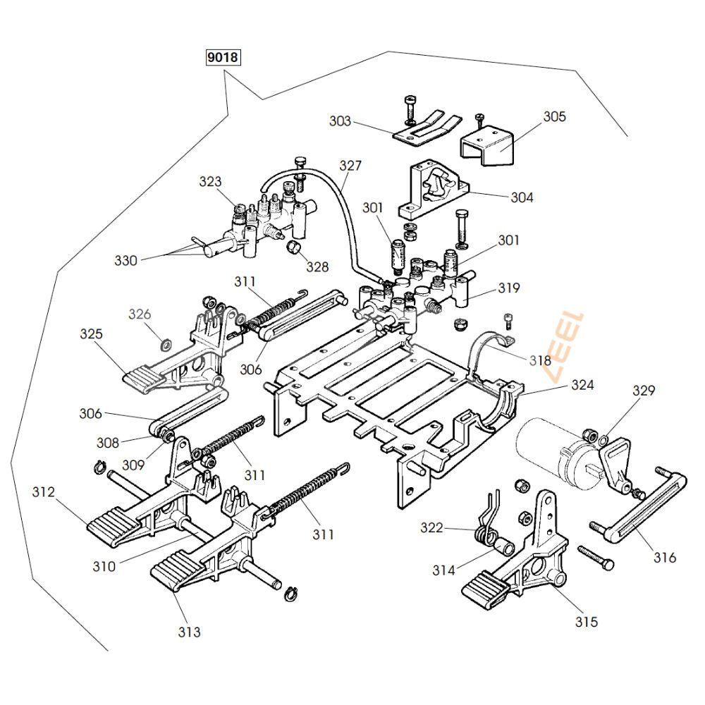 Höger pedal för Corghi A2019, A2020, A2025, A2030 #1