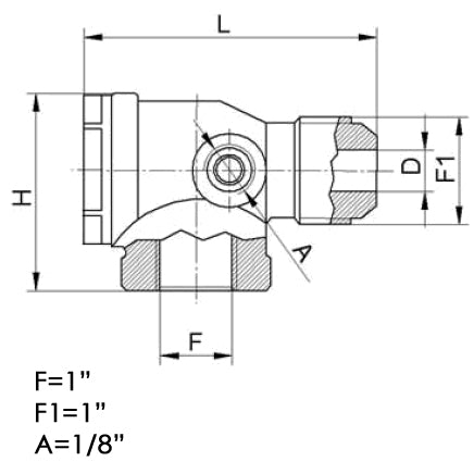 Backventil 1" inv - 1"