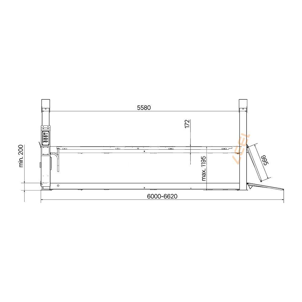 4-Pelarlyft ATH Four Lift 55P (5,5t)