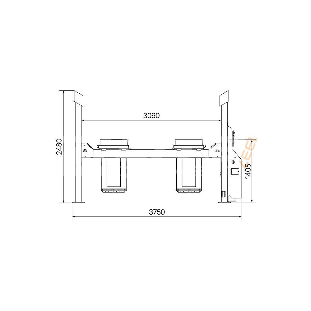 4-Pelarlyft ATH Four Lift 55P (5,5t)