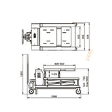 Batterilyft BL1500 från REMO 1500kg