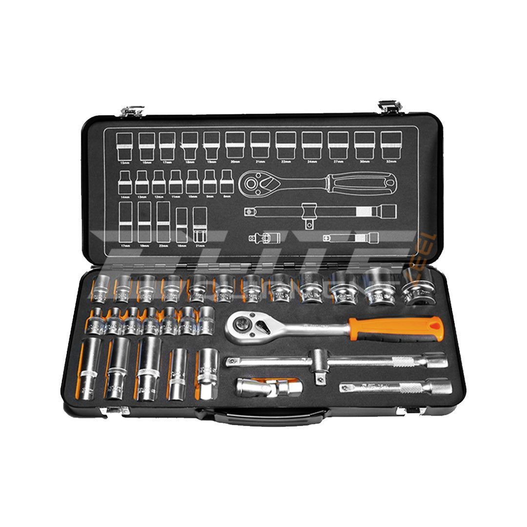 HYLSNYCKELSATS 1/2” Dr.Socket Set 29delar