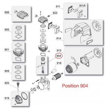 KOLV CYLINDERSATS ATTACK 241, GM245