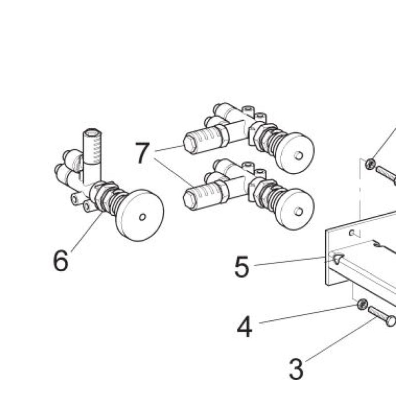 Luftfördelningsventil för Ravaglioli monteringsmaskin G1061.24, G1041.24, G1001.24