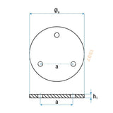 Lyftgummi för Finkbeiner FHB 2500, mått Ø150 x 15 mm