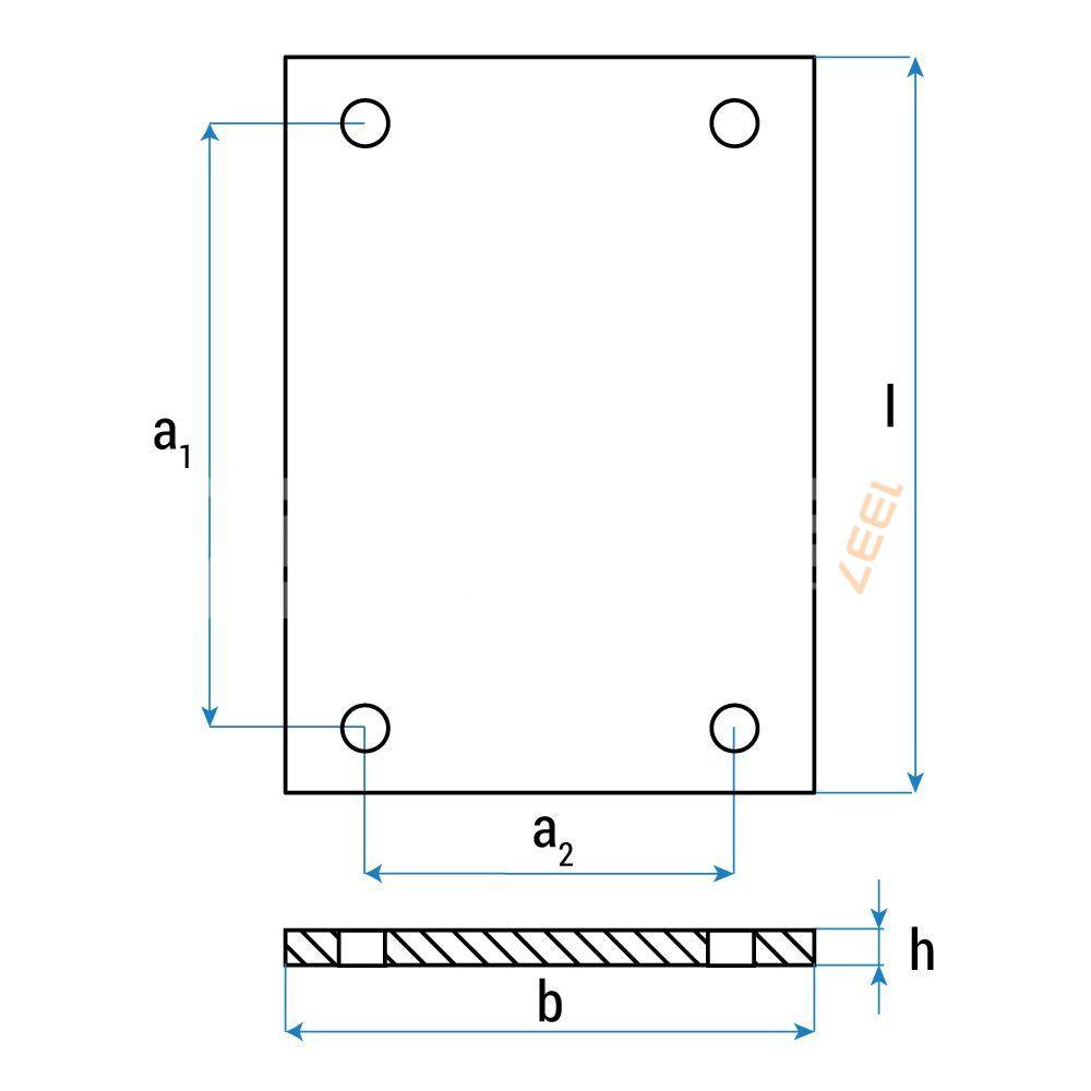 Lyftgummi för JAB Beckerr 380 x 260 x 13 mm