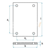 Lyftgummi för JAB Beckerr 380 x 260 x 13 mm