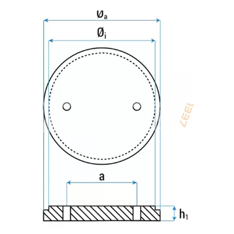 Lyftgummi för Stenhöj lyftar Ø120x10mm