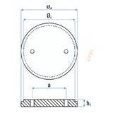 Lyftgummi för Stenhöj lyftar Ø120x10mm