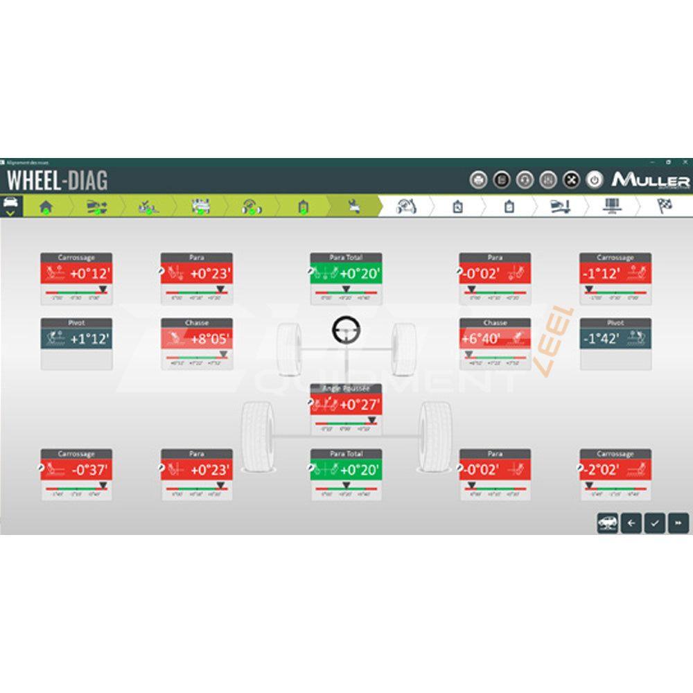 Hjulinställare för 2-pelarlyft & saxlyft - Wheel-Diag från MULLER