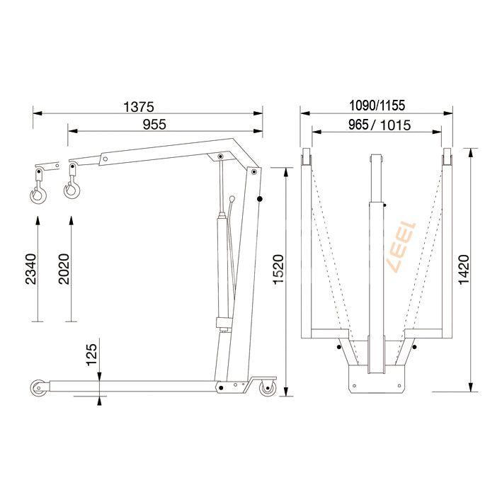 Motorlyft 550 kg